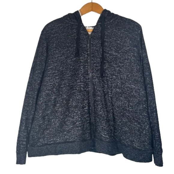 Maurices Tops - Maurices Womens Sweater Hoodie Plus Size Hooded Long Sleeve Black hoodie 2X
